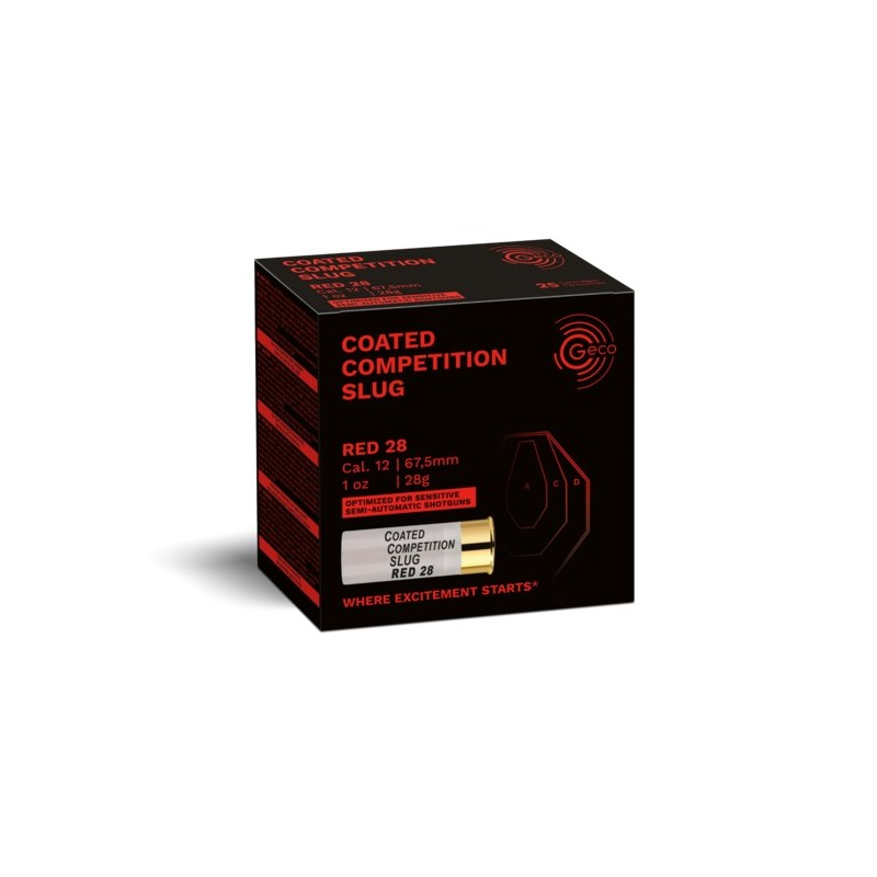 Cartouches Geco 12/67,5 competition slug 28,0g - boite de 100