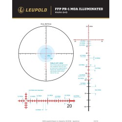 LUNETTE LEUPOLD Mark 4HD 4.5-18×52(34mm)M1C3 FFP Illum PR1-MOA 183623