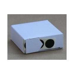 Disques autocollants Ø 19 mm NOIR - en boîte distributrice (unité)