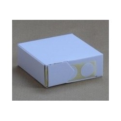 Disques autocollants Ø 19 mm NOIR - en boîte distributrice (unité)