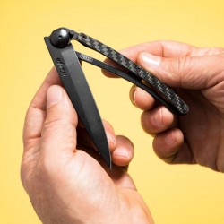 Couteau Deejo Black 37G - Fibre de Carbone