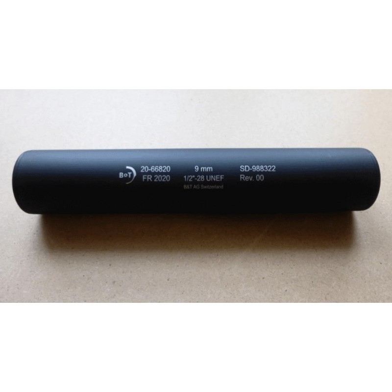 Modérateur de son Brügger & Thomet Carbine Suppressor calibre 9x19 filetage 1/2-28