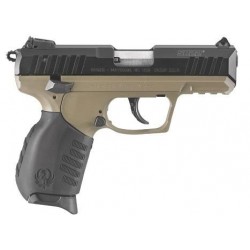 Pistolet Ruger SR22PB Calibre .22LR 3.5" Poignée cadre FDE