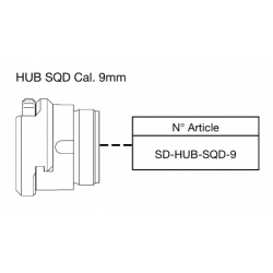 Adaptateur B&T HUB SQD Cal. 9mm