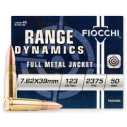 Cartouches FIOCCHI 7.62x39mm FMJ 123grs - Boite...