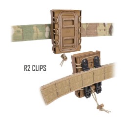 PORTE CHARGEUR NOIR RIFLE SOFT SHELL SCORPION AVEC CLIPS MOLLE R1 G-CODE