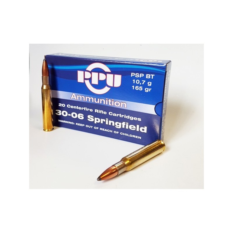 Cartouches PARTIZAN CAL. .30-06 SPRINGFIELD 165-GRS PSP BT