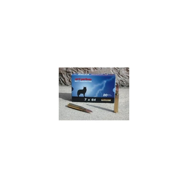 Cartouches PARTIZAN CAL. 7X64 BRENNEKE 158-GRS GROM lot de 500