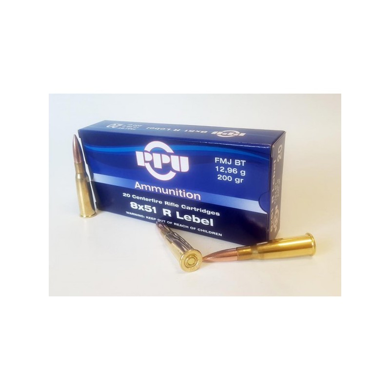 Cartouches PARTIZAN CAL. 8X51R LEBEL 200-GRS FMJ BT