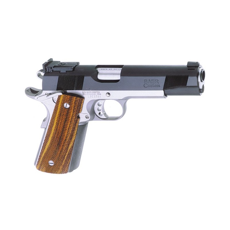 Baer 1911 Concept III, 45ACP, 5" Model, Stainless Steel Frame/Blue slide