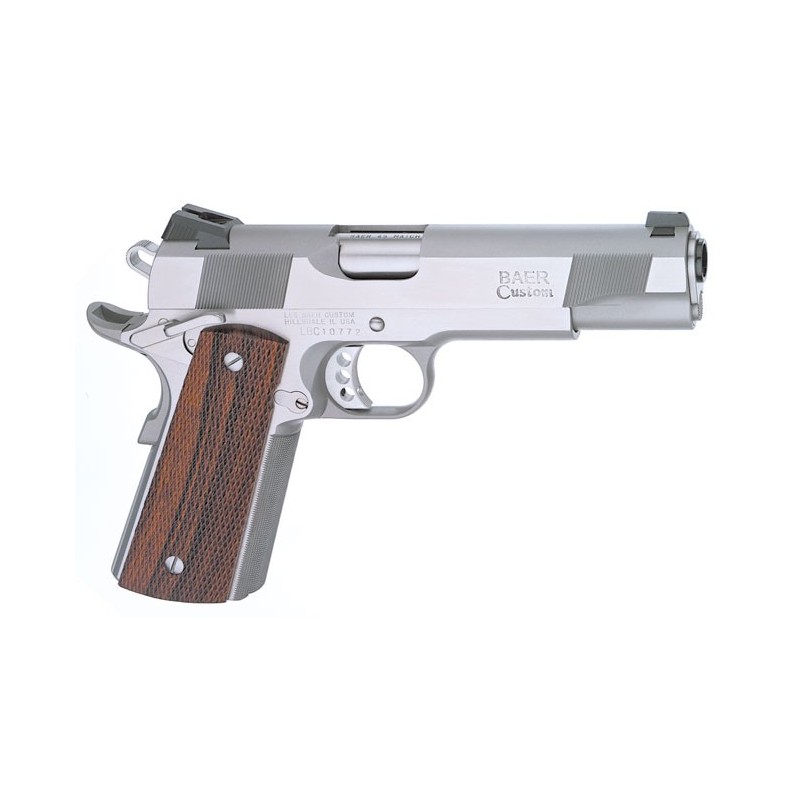 Baer 1911 Concept VI, 45ACP, 5", Stainless Steel/Fixed Sights