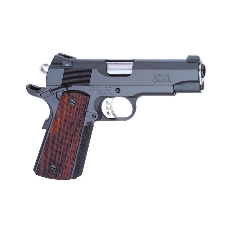 Baer 1911 Concept VII, 45ACP, 4-1/4" Model, Blue/Fixed Sights