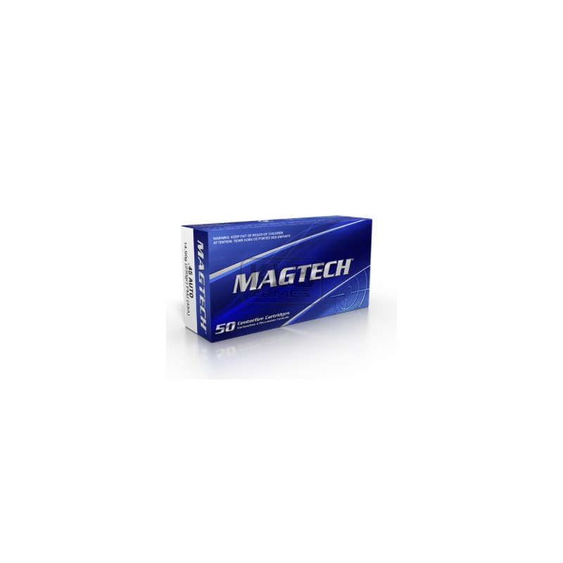 Cartouches Magtech 45 ACP 230gr FMJ  - Boîte de 50