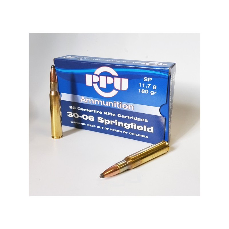 Cartouches PARTIZAN CAL. .30-06 SPRINGFIELD 180-GRS SP