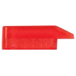 Guidon rectangulaire lumineux base plane / montage sur lumière JAUNE - pour arme de chasse