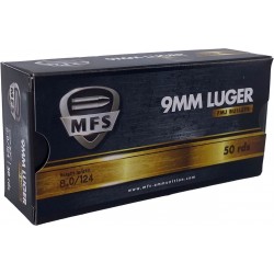 Cartouches MFS cal. 9x19 FMJ 115 gr - lot de 500
