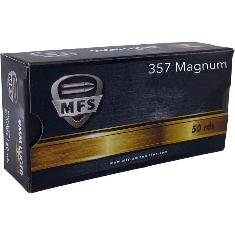 Cartouches MFS cal .357MAG 158GR FMJFP 10.2G BTE 50 - La boite